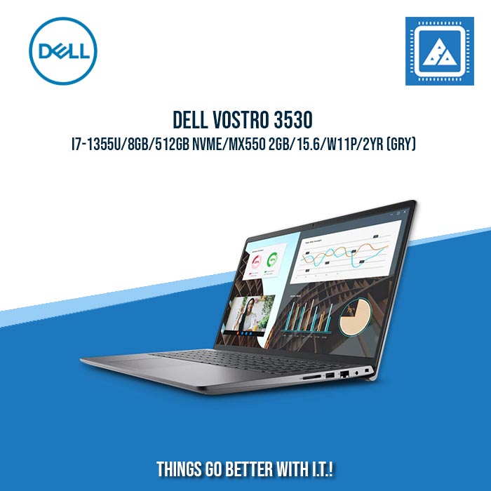 DELL VOSTRO 3530 I7-1355U/8GB/512GB NVME/MX550 2GB | BEST FOR FREELANCERS LAPTOP DELL VOSTRO 3530 I7-1355U/8GB/512GB NVME/MX550 2GB | BEST FOR FREELANCERS LAPTOP